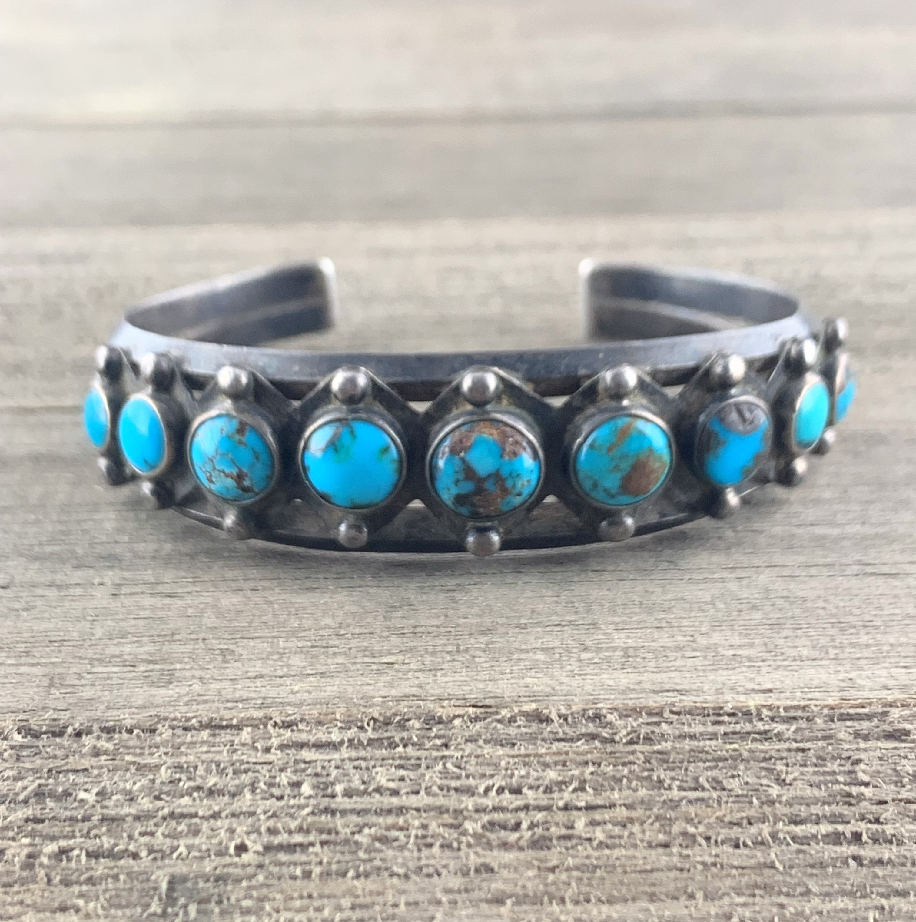 OLD PILOT MOUNTAIN TURQUOISE BRACELET – Custer Battlefield Trading Post  Company